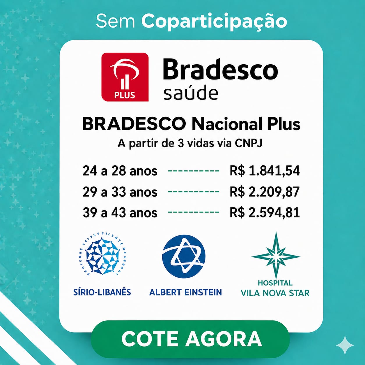 Bradesco Nacional Plus — sem coparticipação